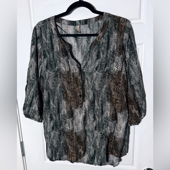 Soyaconcept Tops - Soyaconcept designer blouse. In very earth toned color pattern. Size large.